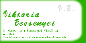 viktoria bessenyei business card